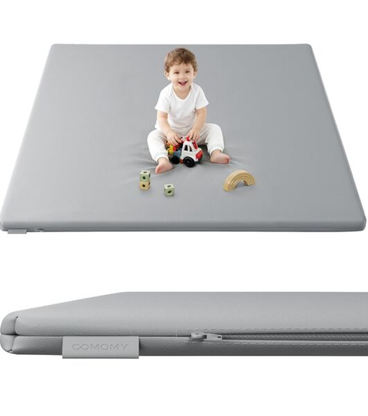 Comomy Krabbelmatte Baby | light gray 1