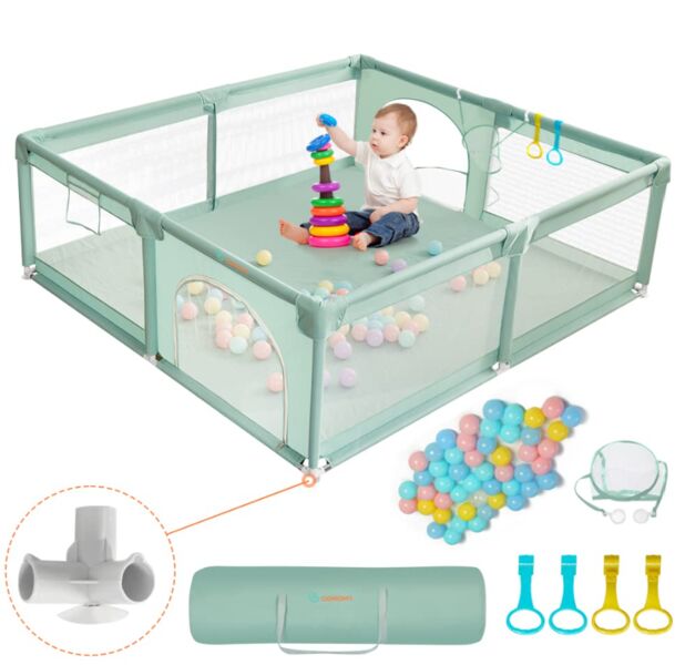 Comomy playpen XXL | dark green, image 1 of 1