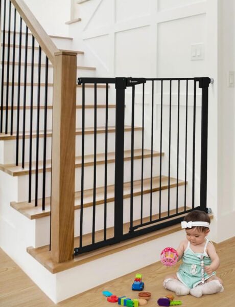 Comomy door safety gate Extra Hoch | black, image 1 of 1