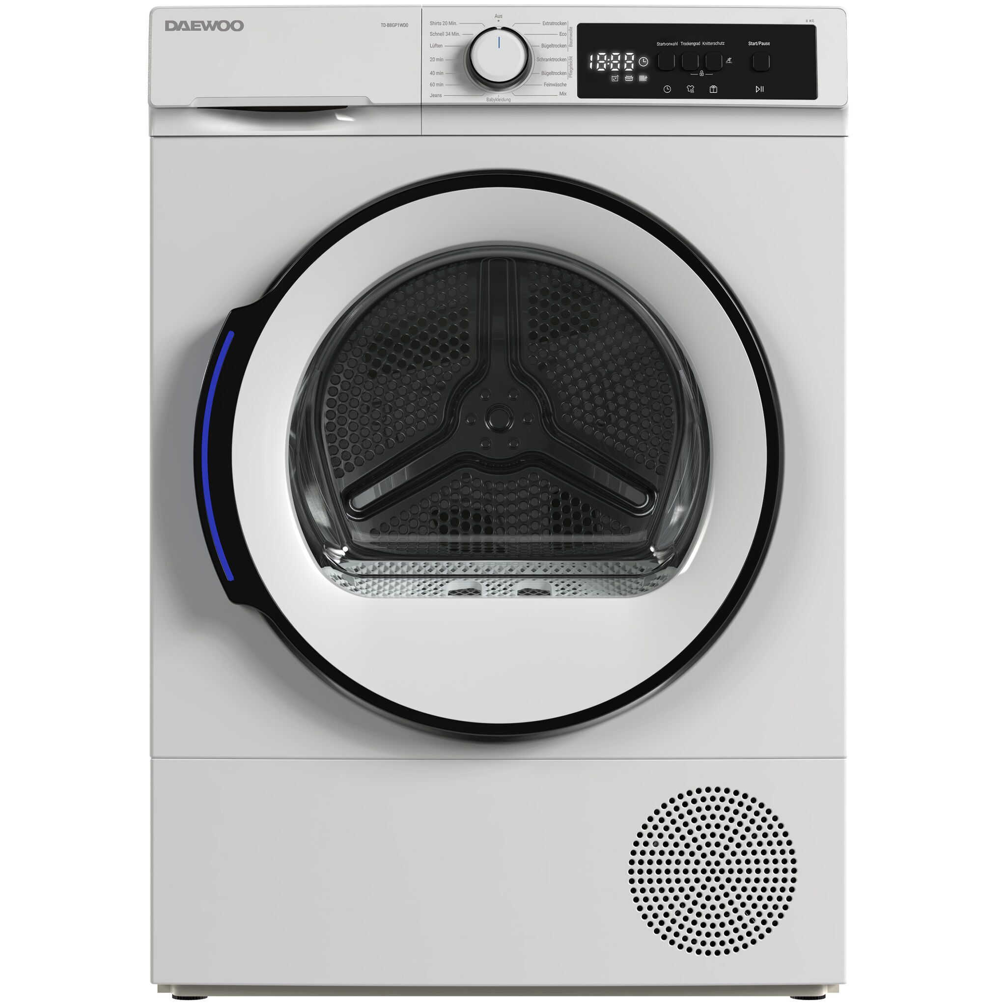 Daewoo TD-B8GP1WD0-DE Wärmepumpentrockner 8 kg weiß