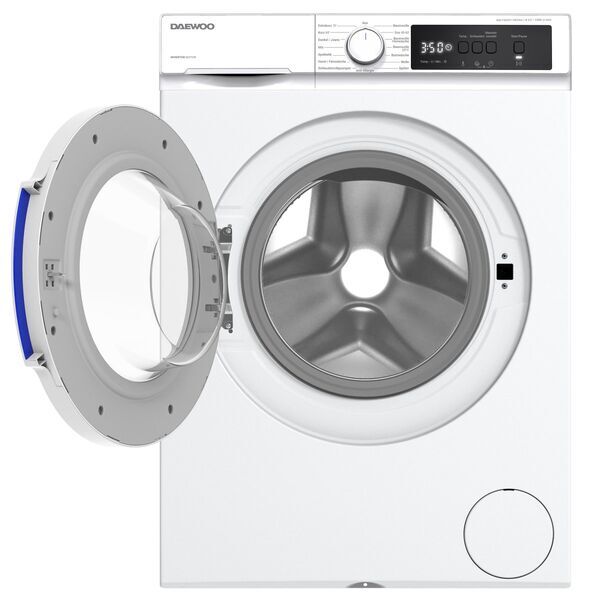 Daewoo WM-FBR8514W0NA-DE Front-Loading Washing Machine 8 kg | white, image 3 of 5