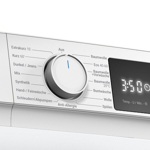 Daewoo WM-FBR8514W0NA-DE Front-Loading Washing Machine 8 kg | white, image 4 of 5