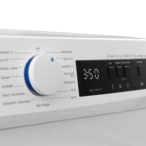 Daewoo WM014T1WA0DE Front-loading washing machine 10 kg | white, image 4 of 5