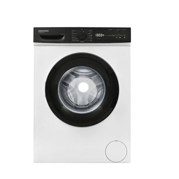 Daewoo WM814TTWA1DE Frontlader Waschmaschine 8 kg | weiß/schwarz, image 1 of 5