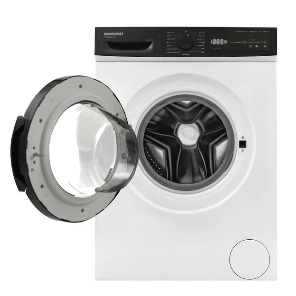 Daewoo WM814TTWA1DE Frontlader Waschmaschine 8 kg | weiß/schwarz, image 2 of 5