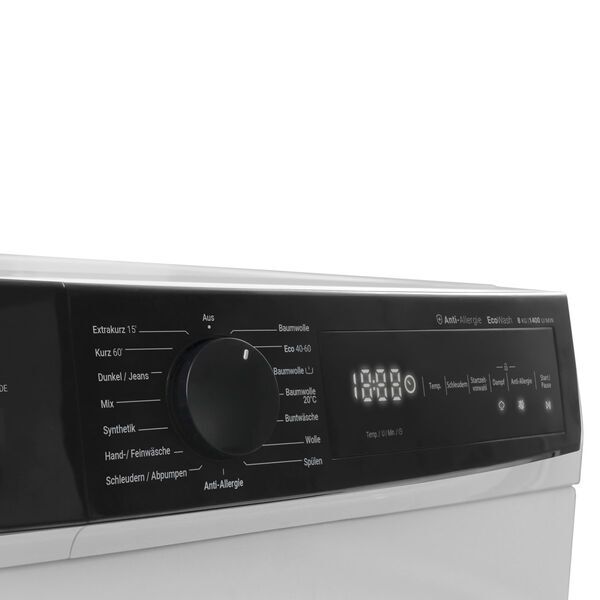 Daewoo WM814TTWA1DE Frontlader Waschmaschine 8 kg | weiß/schwarz, image 4 of 5