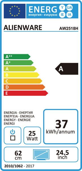 Dell Alienware AW2518H | 24.5" | inkl. Standfuß | schwarz/grau 4
