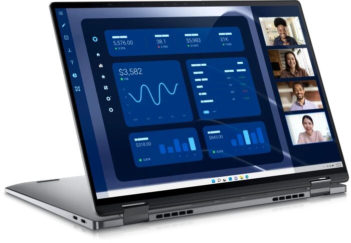 Dell Latitude 9450 2-in-1 | Core Ultra 7 165U | 14" | 32 GB | 512 GB SSD | 5G | Win 11 Pro | DE, image 4 of 6