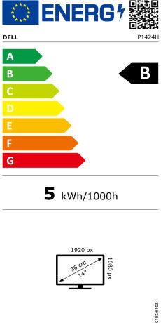 Dell P1424H | 14" | black 5
