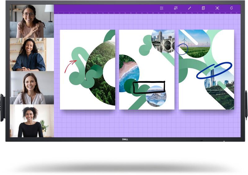 Dell P5524QT | 55" | uden fod | sort 1