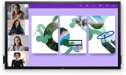 Dell P8624QT | 85" | svart