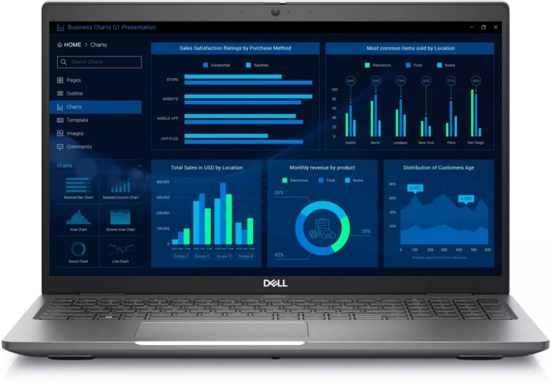 Dell Precision 3581 | i7-13800H | 16" | 16 GB | 512 GB SSD | RTX A500 | FP | Tastaturbeleuchtung | Win 11 Pro | DE 1