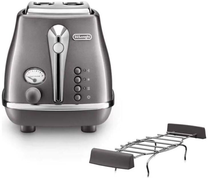 De'Longhi CTO T2103.GY Icona Toaster | jetzt 30 Tage Rückgaberecht