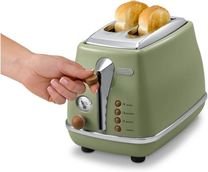 De'Longhi CTOV 2103.GR Vintage Icona Toaster | groen 3