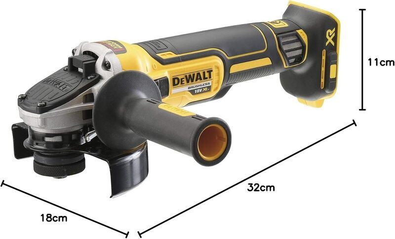 DeWalt DCG405NT Akku-Winkelschleifer without battery | black/yellow 3