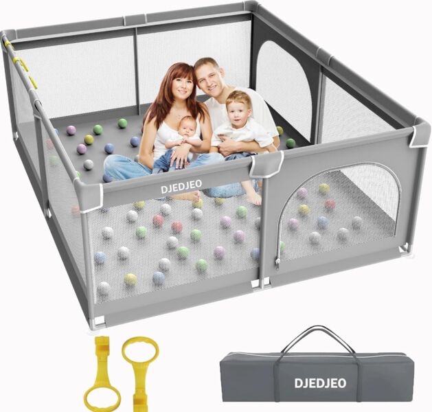 Djedjeo baby playpen | grey, image 1 of 1