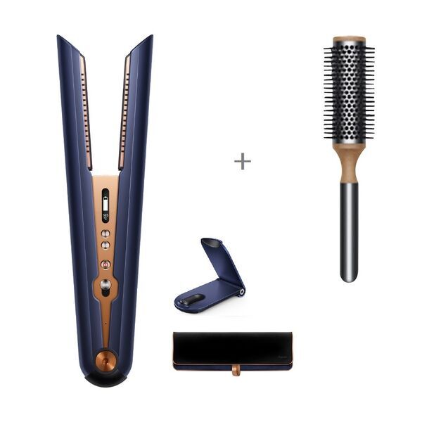 Bundle Dyson Corrale™ Haarglätter + gratis Volumenbürste | nachtblau/kupfer 1