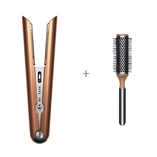Bundle Dyson Corrale™ Haarglätter + gratis Volumenbürste | kupfer/nickel 1