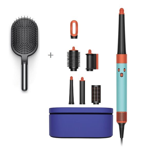 Bundle Dyson Airwrap i.d.™ Straight+Wavy Multi hair styler + free Paddle brush | Ceramic Patina/Topaz 1