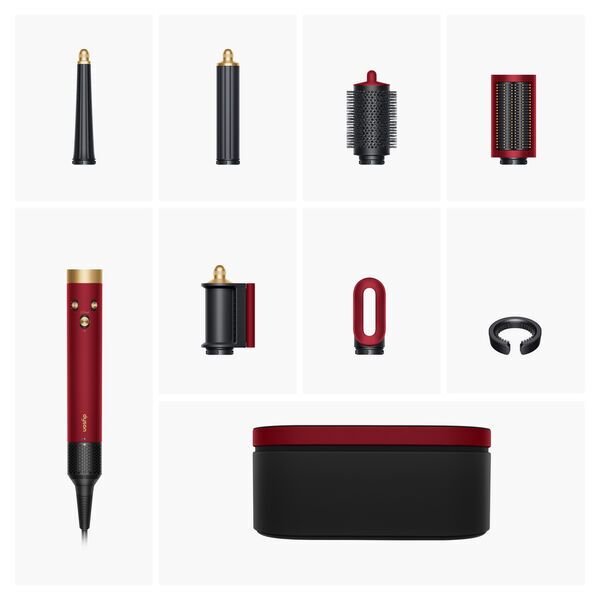 Dyson Airwrap i.d.™ Straight+Wavy Multi-styler pour cheveux | Rouge velours/Or 2