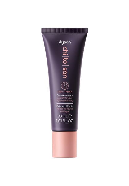 Dyson Chitosan™ Pre-Style Cream smooth to wavy hair – light care, travel size | 30 ml, image 1 of 1