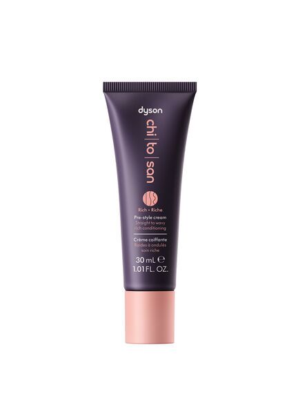 Dyson Chitosan™ Pre-Style Cream Glattes bis welliges Haar – reichhaltige Pflege, Reisegröße | 30 ml 1