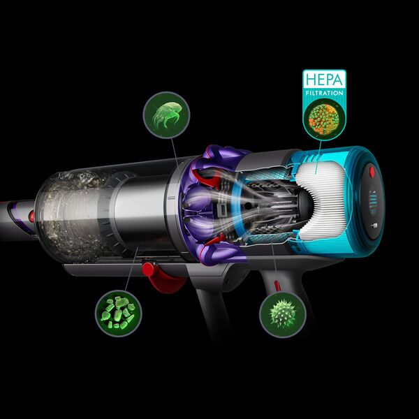 Dyson Gen5detect™ Absolute Akku-Handstaubsauger | nickel/violett 5