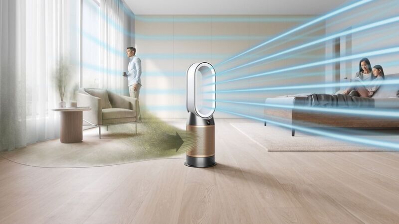 Dyson Purifier Hot+Cool Formaldehyde™ HP09 Nagrzewnica wentylatorowa | biały/złoty 2