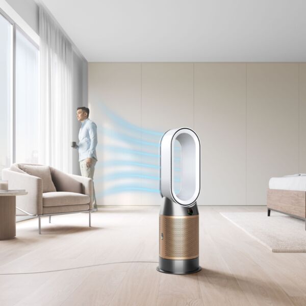 Dyson Purifier Hot + Cool HP2 De-Nox (HP12) Luftreiniger, Heizlüfter und Ventilator | weiß/gold, image 3 of 5