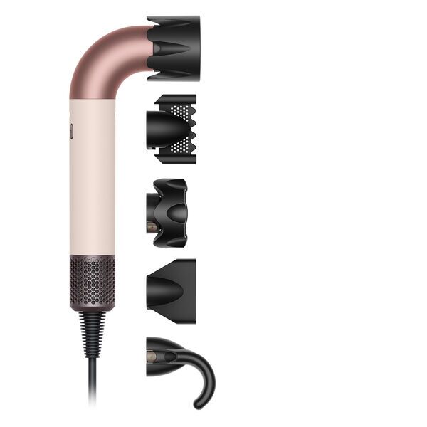 Dyson Supersonic r™ Straight + Wavy Haartrockner | Ceramic Pink/Roségold, image 1 of 4