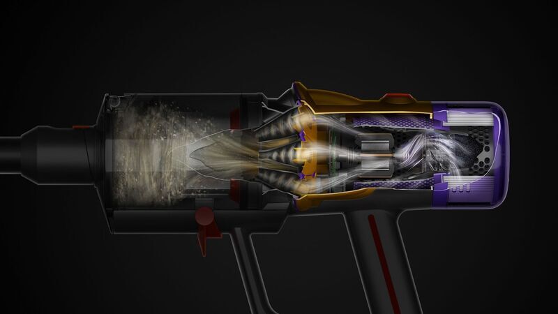 Dyson V12™ Detect Slim Absolute Odkurzacz ręczny zasilany bateriami | żółty/niklowy 3