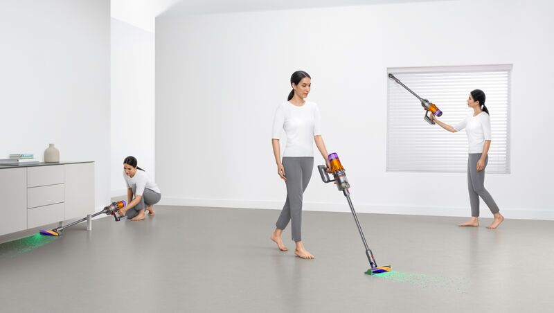 Dyson V12 Detect Slim Absolute Accu Handstofzuiger | geel/nikkel 3