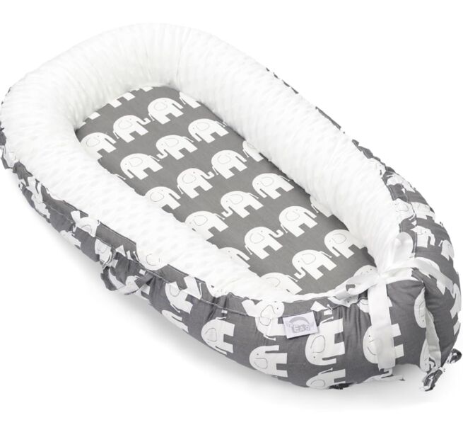EAQ Babynest Elefant | grau, image 1 of 1