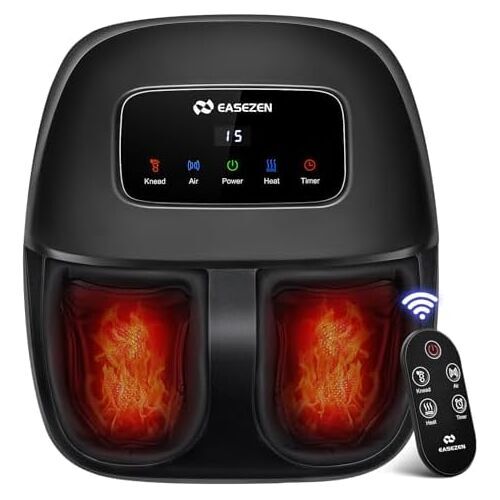 EaseZen EF7 verwarmd Shiatsu-voetmassageapparaat | zwart