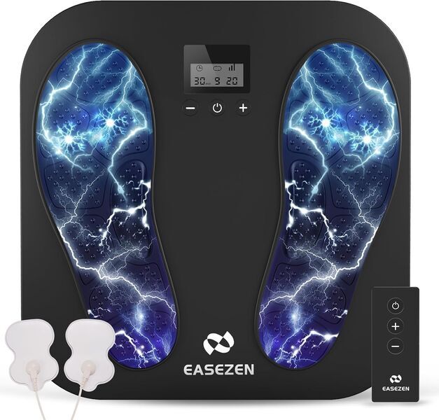 EaseZen rechargeable EMS/TENS stimulator for feet and legs | black, image 1 of 1