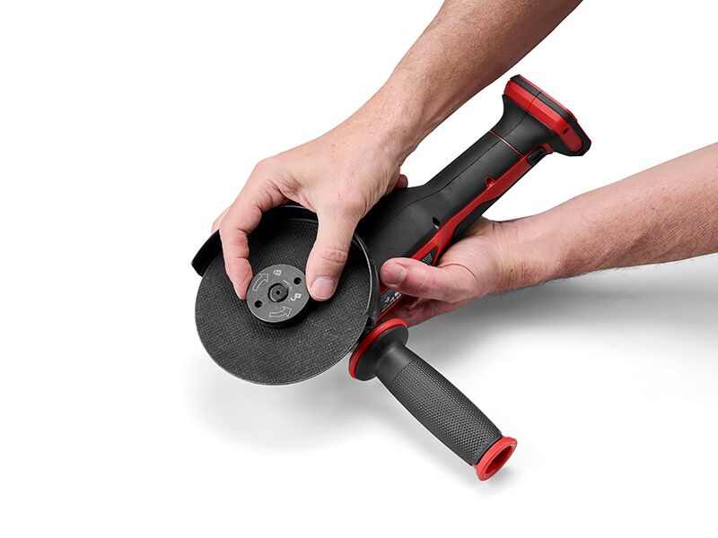 Einhell AXXIO 18/115 Q - Solo cordless angle grinder without battery | red/black, image 3 of 5