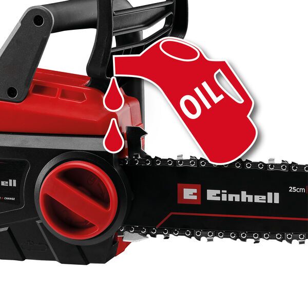 Einhell GC-KS 18 Li Kit (1 x 2.5 Ah) Akku-Kettensäge | rot/schwarz, image 4 of 4