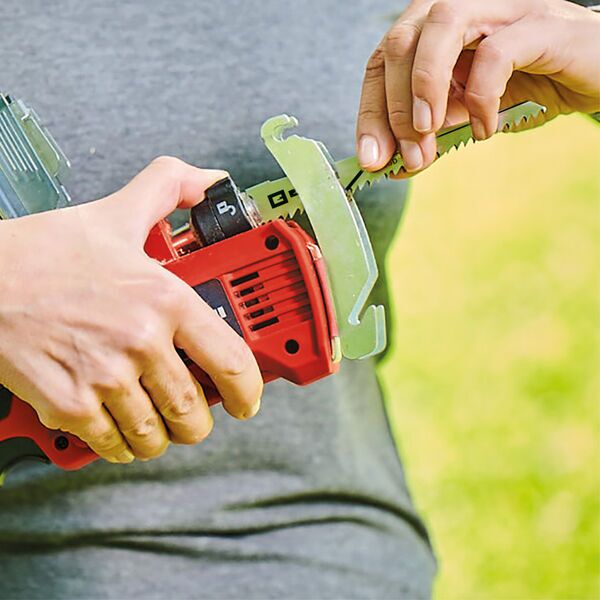 Einhell GE-GS 18/150 Li-Solo cordless pruning saw without battery | red/black, image 4 of 5
