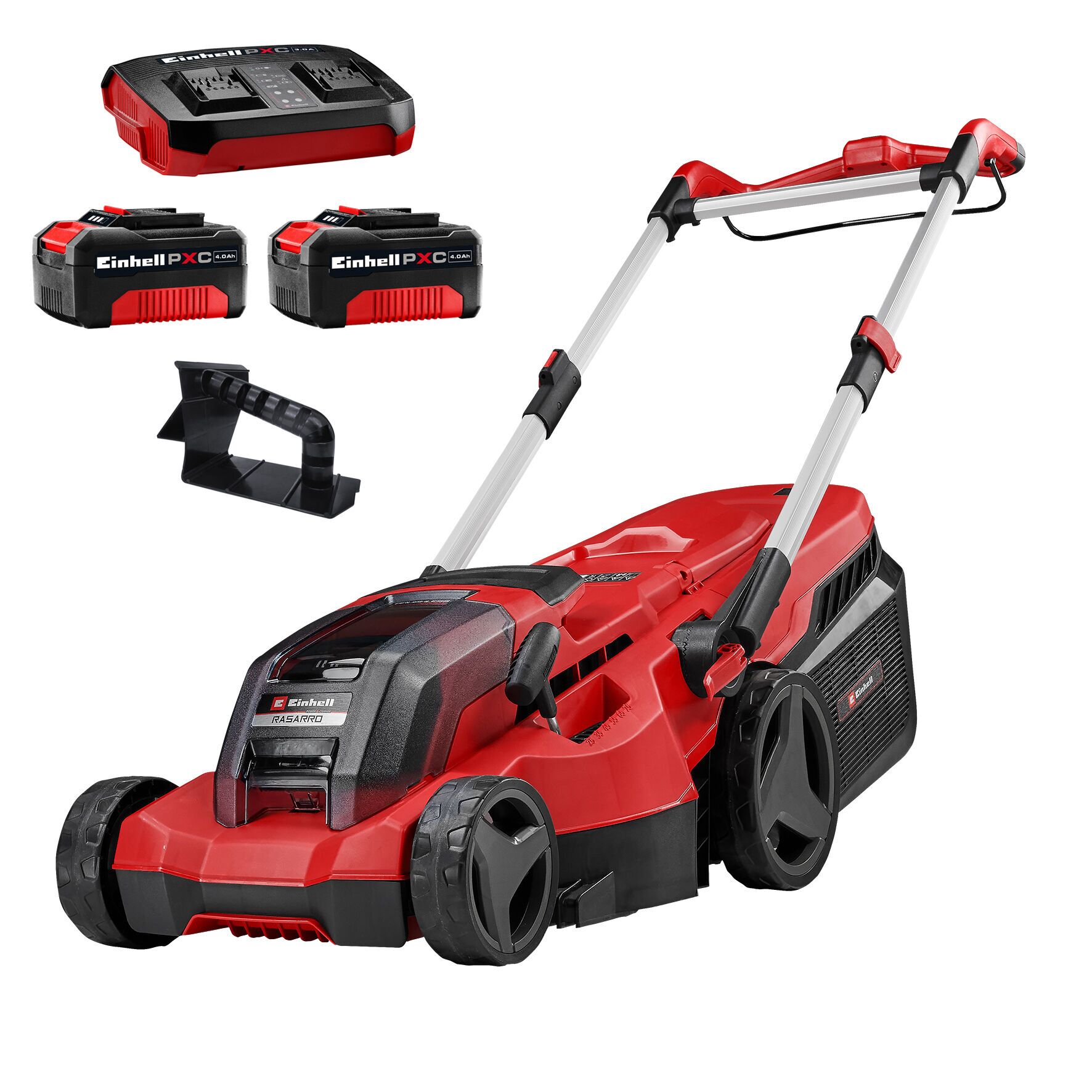 Einhell RASARRO 36/38 (2 x 4.0 Ah) Akku-Rasenmäher rot/schwarz