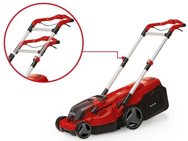 Einhell RASARRO 36/38 (2 x 4.0 Ah) Akku-Rasenmäher | rot/schwarz, image 4 of 5