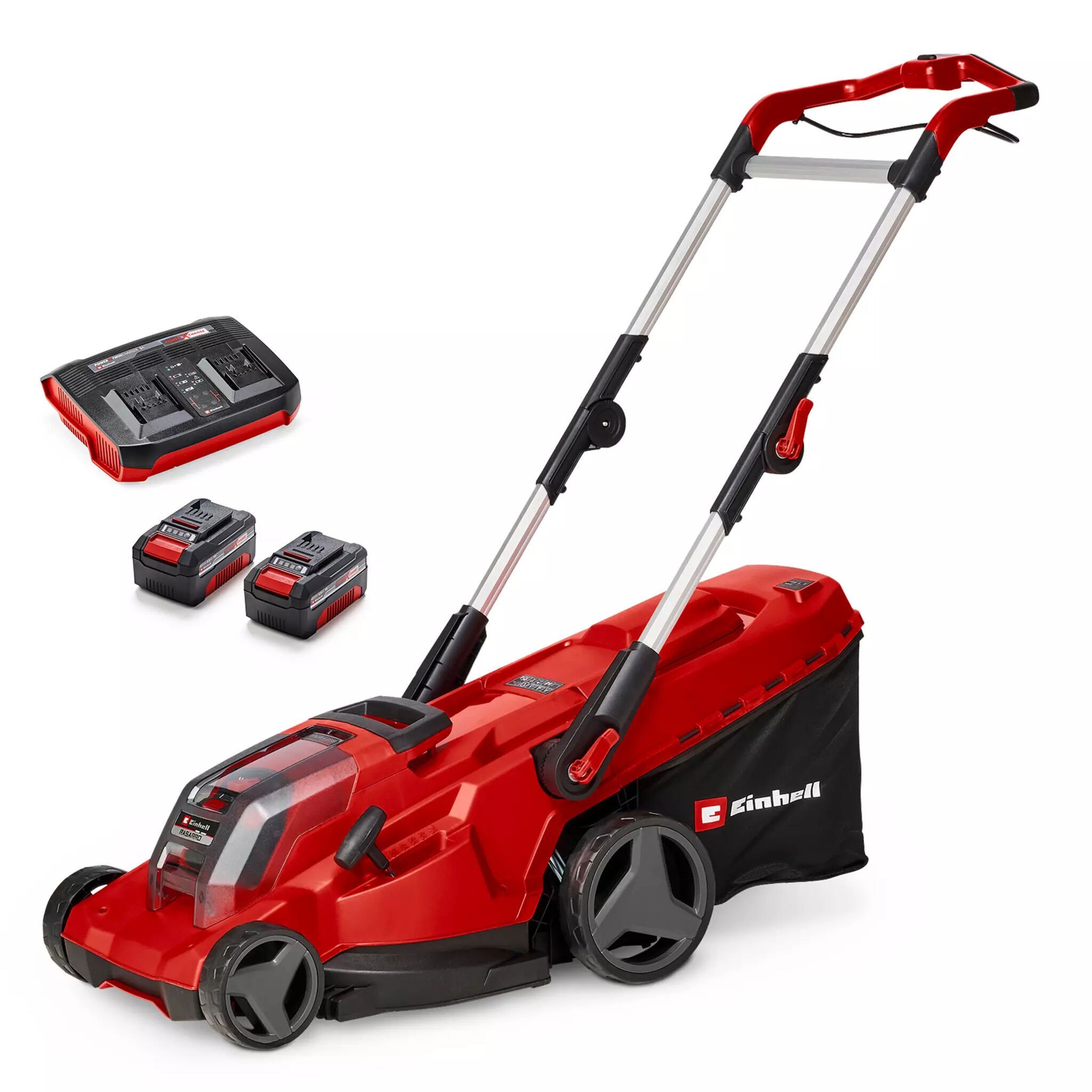 Einhell RASARRO 36/40 (2 x 4.0 Ah) Akku-Rasenmäher rot/schwarz