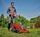 Einhell RASARRO 36/40 (2 x 4.0 Ah) Battery Lawn mower | red/black, thumbnail 4 of 5