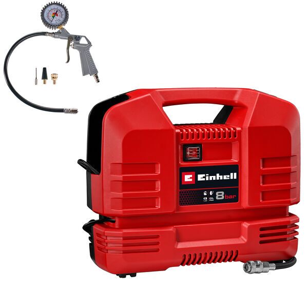 Einhell TC-AC 190 OF Set Koffer-Kompressor | rot/schwarz, image 2 of 5