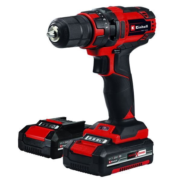 Einhell TC-CD 18/35 Li +39 (2 x 2,0 Ah) Cordless Drill Driver Set | red/black, image 2 of 5
