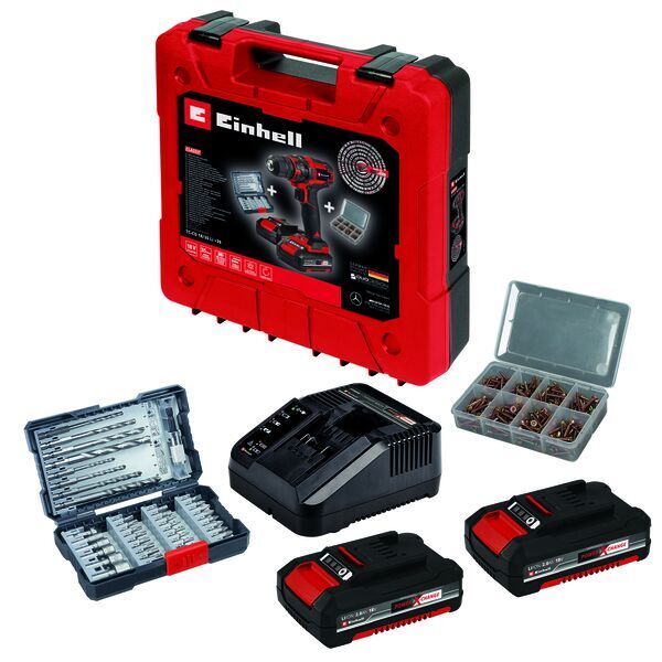 Einhell TC-CD 18/35 Li +39 (2 x 2,0 Ah) Cordless Drill Driver Set | red/black, image 3 of 5
