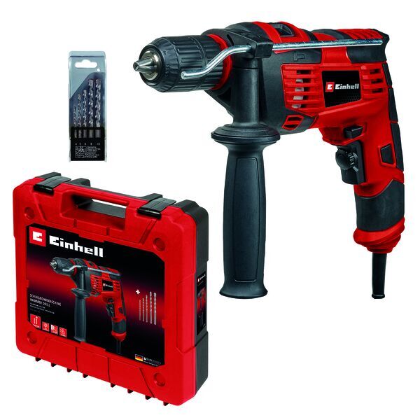 Einhell TC-ID 720/1 E Kit Schlagbohrmaschinen-Set | rot/schwarz, image 2 of 5