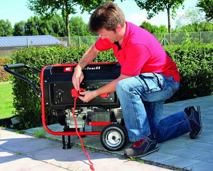 Einhell TC-PG 55/E5 petrol generator | red/black, image 5 of 5