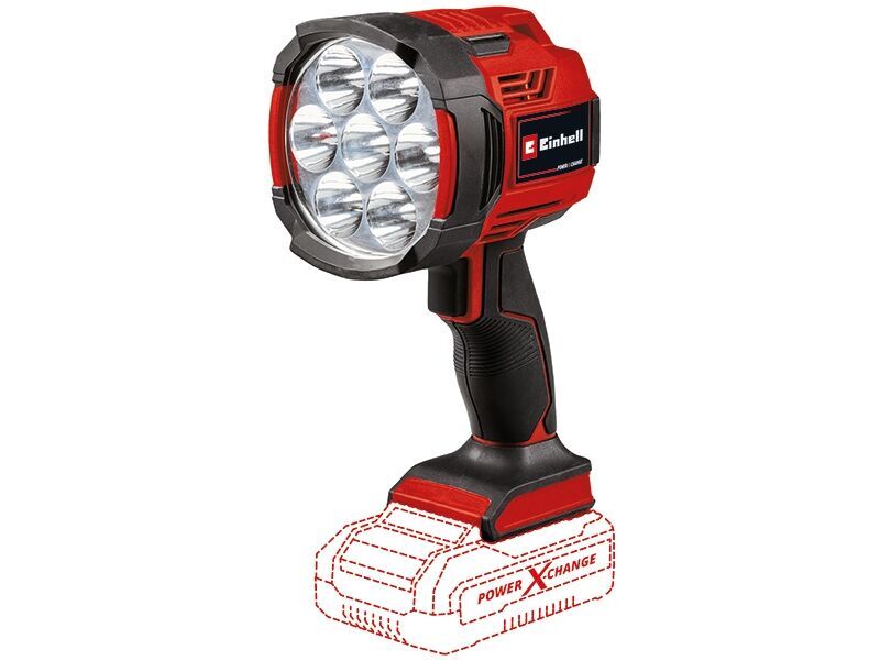 Einhell TE-CL 18/2500 LiAC-solo Akku-Lampe ohne Akku | schwarz/rot, image 4 of 5