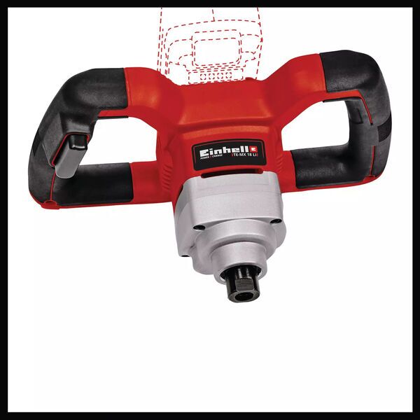Einhell TE-MX 18 Li - Solo Akku-Farb-/Mörtelrührer ohne Akku | rot/schwarz, image 3 of 5