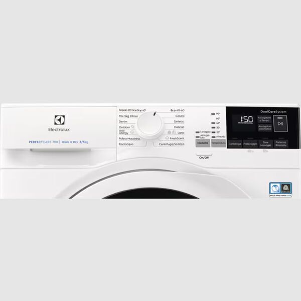Electrolux 700 DualCare EW7W685W Tvättmaskin/torktumlare 8 kg | 24 månaders tillverkargaranti | vit, image 2 of 4